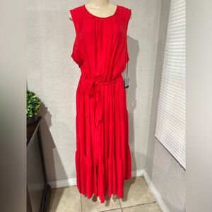 Simply Vera Vera Wang Ruched Tiered Maxi Dress women’s size XXL NWT